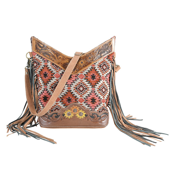 LC-OHV404 Crossbody Upcycled Canvas Ladies Bag
