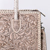 ADBG1131 American Darling Hand Tooled Leather Tote Bag -Western Floral Carved Purse