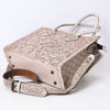 ADBG1131 American Darling Hand Tooled Leather Tote Bag -Western Floral Carved Purse