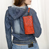 ADBG1132 American Darling Hand Tooled Floral Leather Clutch & Crossbody Wallet