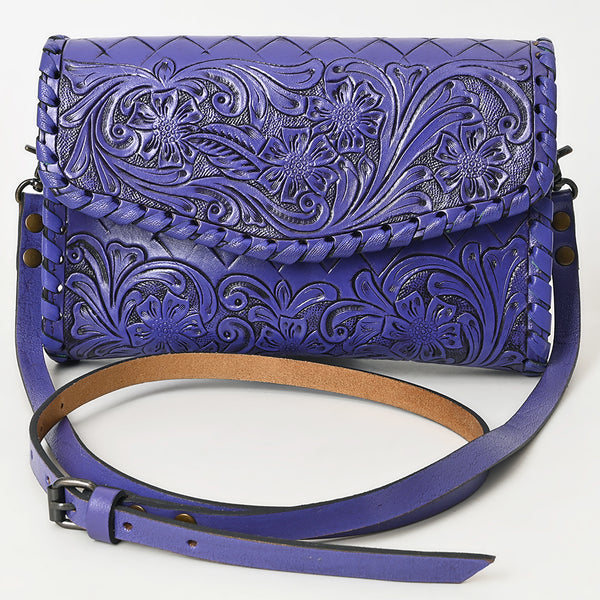 ADBG1133 American Darling Hand Tooled Floral Leather Crossbody Bag Western Purse