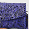 ADBG1133 American Darling Hand Tooled Floral Leather Crossbody Bag Western Purse