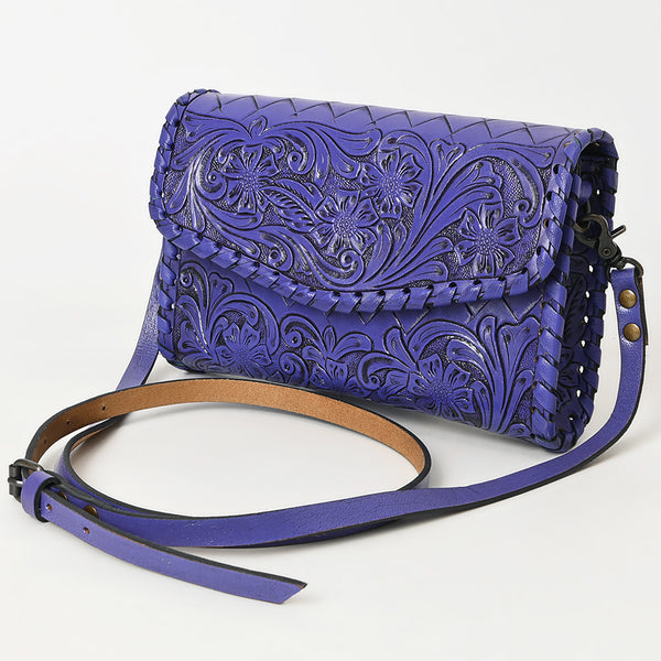 ADBG1133 American Darling Hand Tooled Floral Leather Crossbody Bag Western Purse