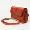 ADBG1133 American Darling Hand Tooled Floral Leather Crossbody Bag Western Purse