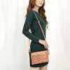 ADBG1133 American Darling Hand Tooled Floral Leather Crossbody Bag Western Purse