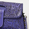 ADBG1134 American Darling Hand Tooled Floral Leather Wallet Bag Clutch & Crossbody Handbag