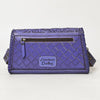 ADBG1134 American Darling Hand Tooled Floral Leather Wallet Bag Clutch & Crossbody Handbag