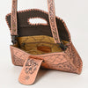 ADBG1134 American Darling Hand Tooled Floral Leather Wallet Bag Clutch & Crossbody Handbag