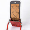 ADBG1135 American Darling Hand Tooled Floral Leather Cell Phone Bag Western Crossbody