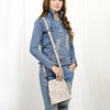 ADBG1136 American Darling Hand Tooled Floral Leather Crossbody Bag