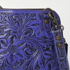 ADBG1136 American Darling Hand Tooled Floral Leather Crossbody Bag