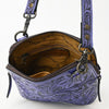 ADBG1136 American Darling Hand Tooled Floral Leather Crossbody Bag