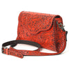 ADBG1137 American Darling Hand Tooled Floral Leather Clutch & Crossbody Purse
