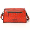 ADBG1137 American Darling Hand Tooled Floral Leather Clutch & Crossbody Purse