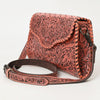 ADBG1137 American Darling Hand Tooled Floral Leather Clutch & Crossbody Purse