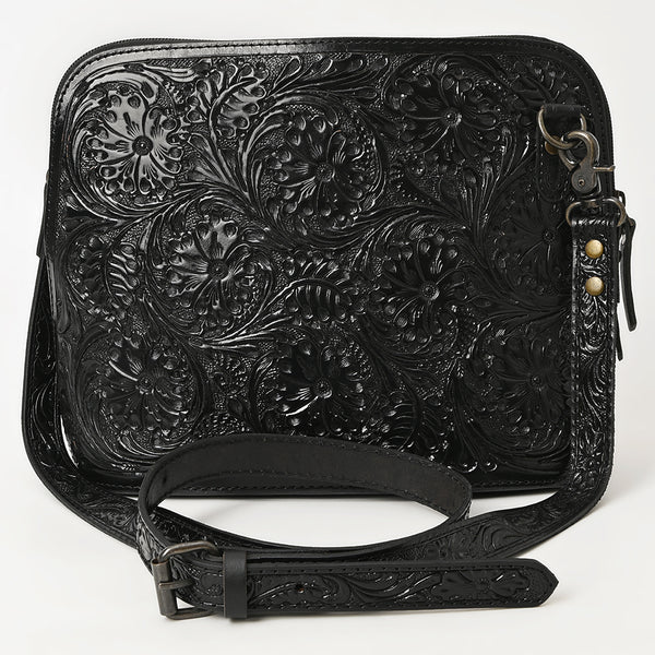 ADBG1138 American Darling Hand Tooled Floral Leather Crossbody Bag Western Purse