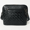 ADBG1138 American Darling Hand Tooled Floral Leather Crossbody Bag Western Purse
