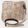 ADBG1138 American Darling Hand Tooled Floral Leather Crossbody Bag Western Purse