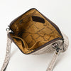 ADBG1138 American Darling Hand Tooled Floral Leather Crossbody Bag Western Purse