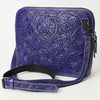 ADBG1138 American Darling Hand Tooled Floral Leather Crossbody Bag Western Purse