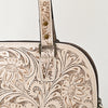 ADBG1139 American Darling Hand Tooled Floral Leather Tote Bag Western Purse