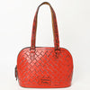 ADBG1139 American Darling Hand Tooled Floral Leather Tote Bag Western Purse