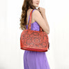 ADBG1139 American Darling Hand Tooled Floral Leather Tote Bag Western Purse