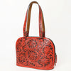 ADBG1139 American Darling Hand Tooled Floral Leather Tote Bag Western Purse