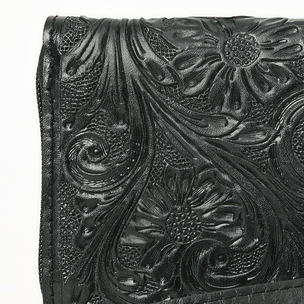 ADBG1140 American Darling Hand-Tooled Western Leather Clutch Bag - Genuine Carved Artisan Women Wristlet