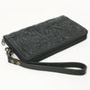 ADBG1140 American Darling Hand-Tooled Western Leather Clutch Bag - Genuine Carved Artisan Women Wristlet