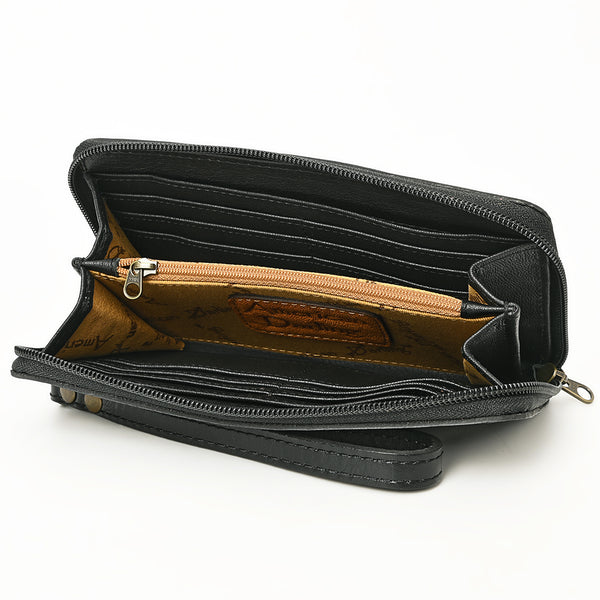 ADBG1140 American Darling Hand-Tooled Western Leather Clutch Bag - Genuine Carved Artisan Women Wristlet