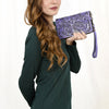 ADBG1140 American Darling Hand-Tooled Western Leather Clutch Bag - Genuine Carved Artisan Women Wristlet