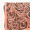ADBG1140 American Darling Hand-Tooled Western Leather Clutch Bag - Genuine Carved Artisan Women Wristlet