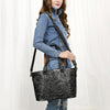 ADBG1141 American Darling Hand Tooled Leather Tote -Western Floral Carved Purse