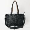 ADBG1141 American Darling Hand Tooled Leather Tote -Western Floral Carved Purse