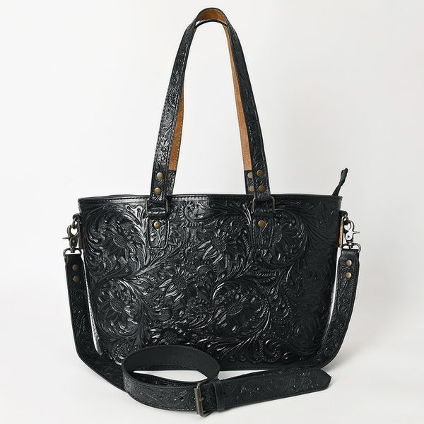 ADBG1141 American Darling Hand Tooled Leather Tote -Western Floral Carved Purse