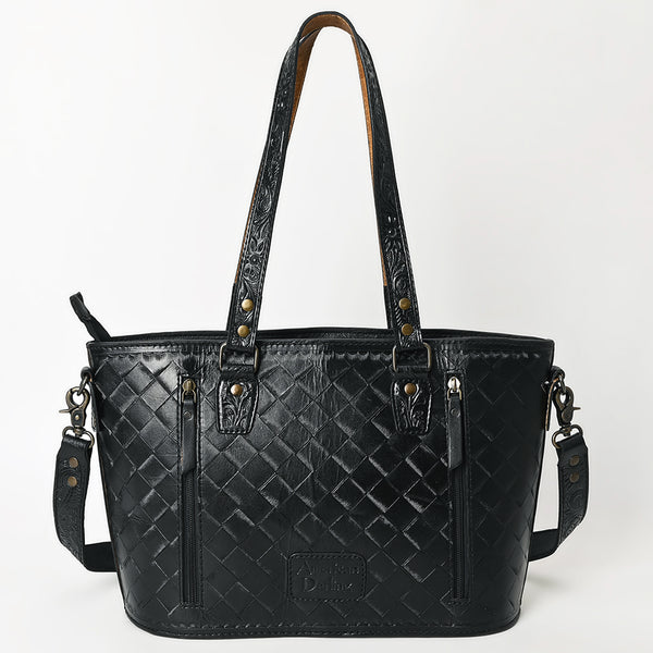 ADBG1141 American Darling Hand Tooled Leather Tote -Western Floral Carved Purse