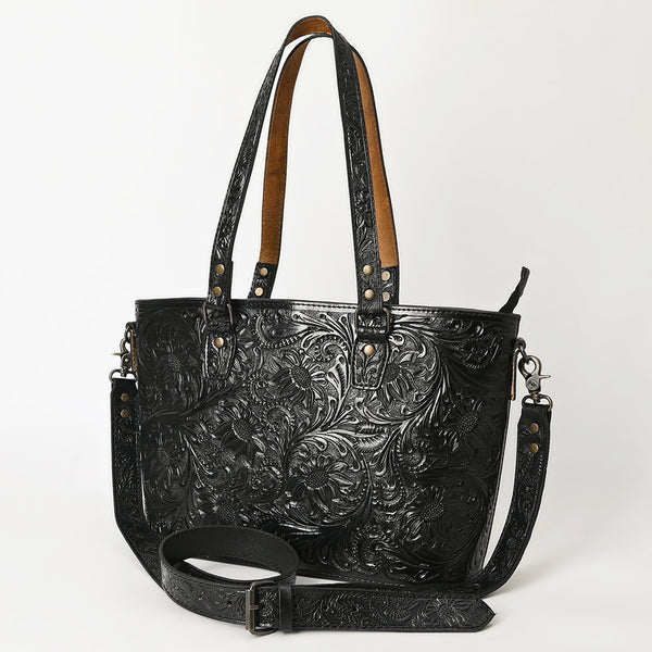 ADBG1141 American Darling Hand Tooled Leather Tote -Western Floral Carved Purse