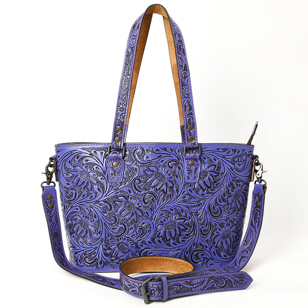 ADBG1141 American Darling Hand Tooled Leather Tote -Western Floral Carved Purse