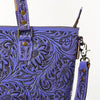 ADBG1141 American Darling Hand Tooled Leather Tote -Western Floral Carved Purse