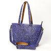 ADBG1141 American Darling Hand Tooled Leather Tote -Western Floral Carved Purse