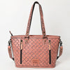 ADBG1141 American Darling Hand Tooled Leather Tote -Western Floral Carved Purse