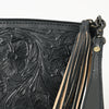 ADBG1234 American Darling Hand-Tooled Western Leather Wristlet Bag - Genuine Floral Carved Women Clutch