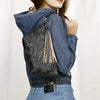 ADBG1234 American Darling Hand-Tooled Western Leather Wristlet Bag - Genuine Floral Carved Women Clutch