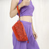 ADBG1234 American Darling Hand-Tooled Western Leather Wristlet Bag - Genuine Floral Carved Women Clutch