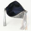 ADBG1234 American Darling Hand-Tooled Western Leather Wristlet Bag - Genuine Floral Carved Women Clutch