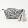 ADBG1234 American Darling Hand-Tooled Western Leather Wristlet Bag - Genuine Floral Carved Women Clutch