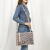 ADBG1235 American Darling Hand-Tooled Western Leather Crossbody Bag - Genuine Floral Carved Artisan Purse