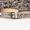 ADBG1235 American Darling Hand-Tooled Western Leather Crossbody Bag - Genuine Floral Carved Artisan Purse