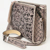 ADBG1235 American Darling Hand-Tooled Western Leather Crossbody Bag - Genuine Floral Carved Artisan Purse